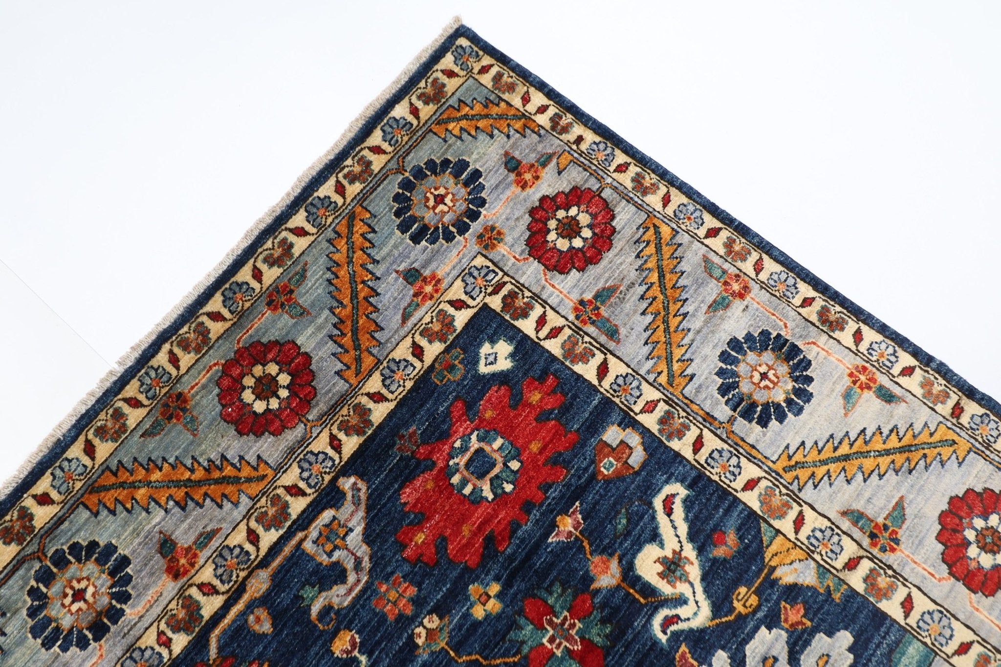 Exquisite Turkmen Rug - 189 x 269 cm - Jerm Rugs - Handmade Afghan Rug - Jerm Rugs