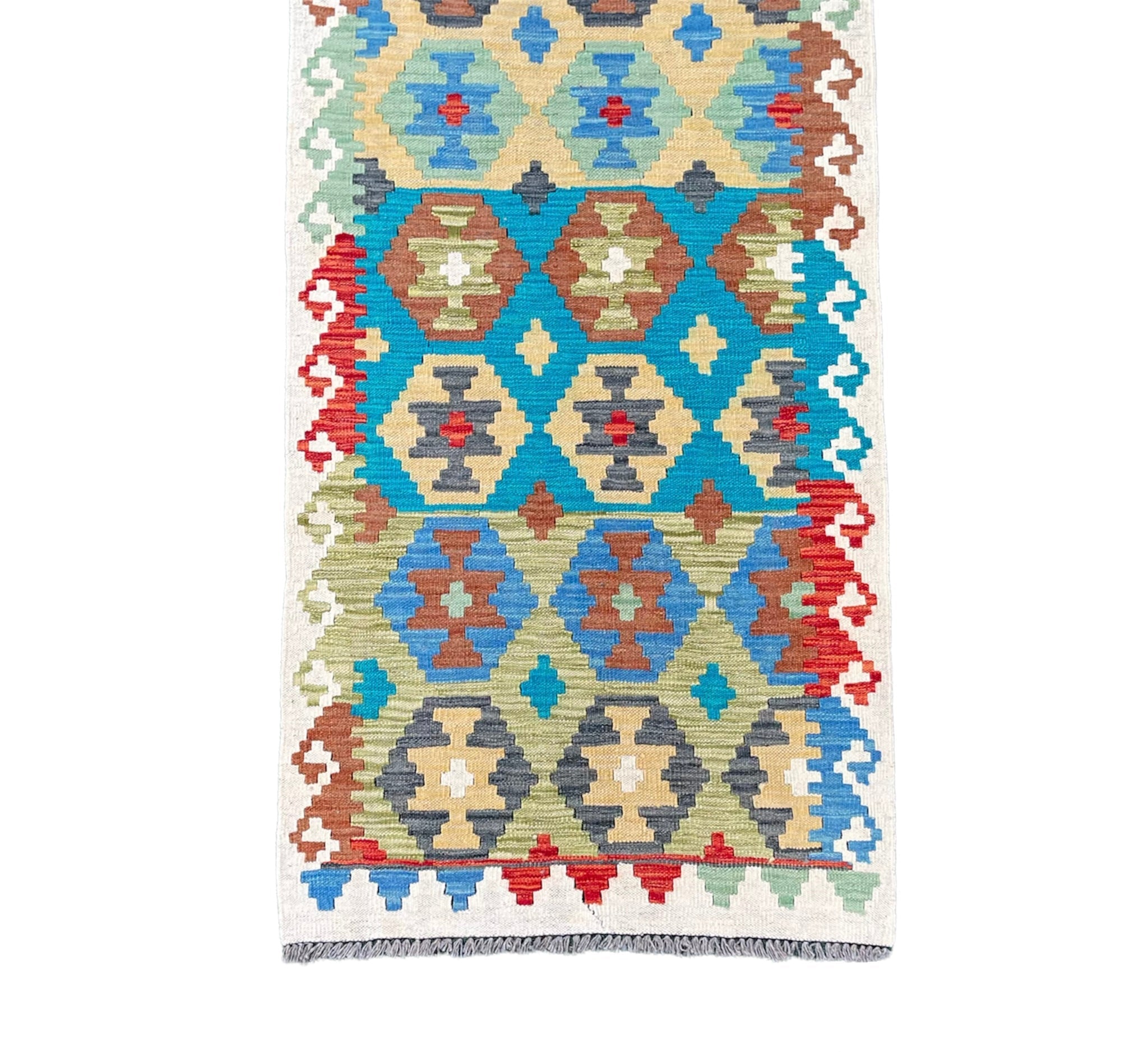 Faryab 2111 - 285x81 cm - Jerm Rugs - Afghan Kilim - Jerm | جِرْم