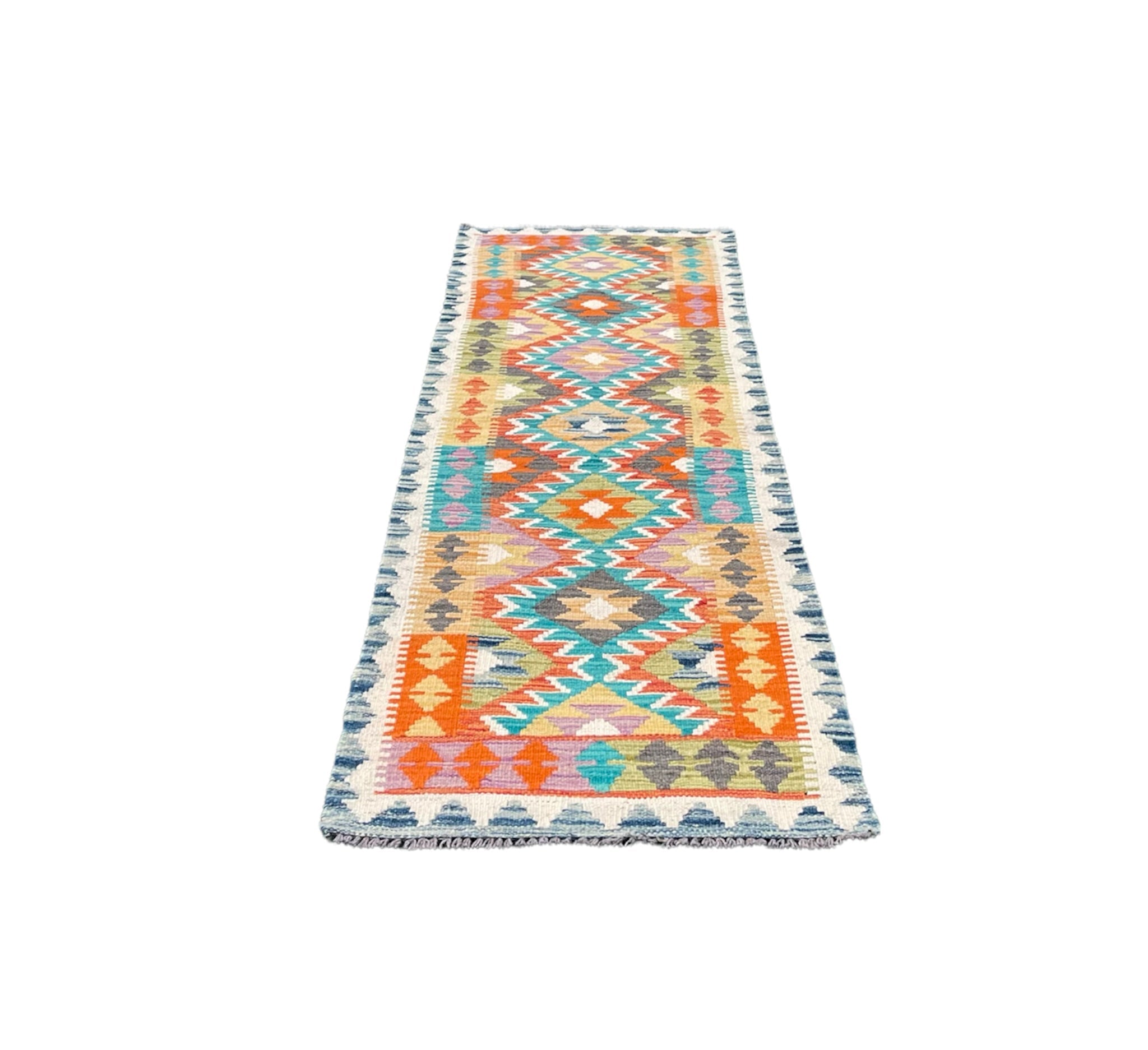 Faryab 2796 - 197x62 cm - Jerm Rugs - Afghan Kilim - Jerm | جِرْم