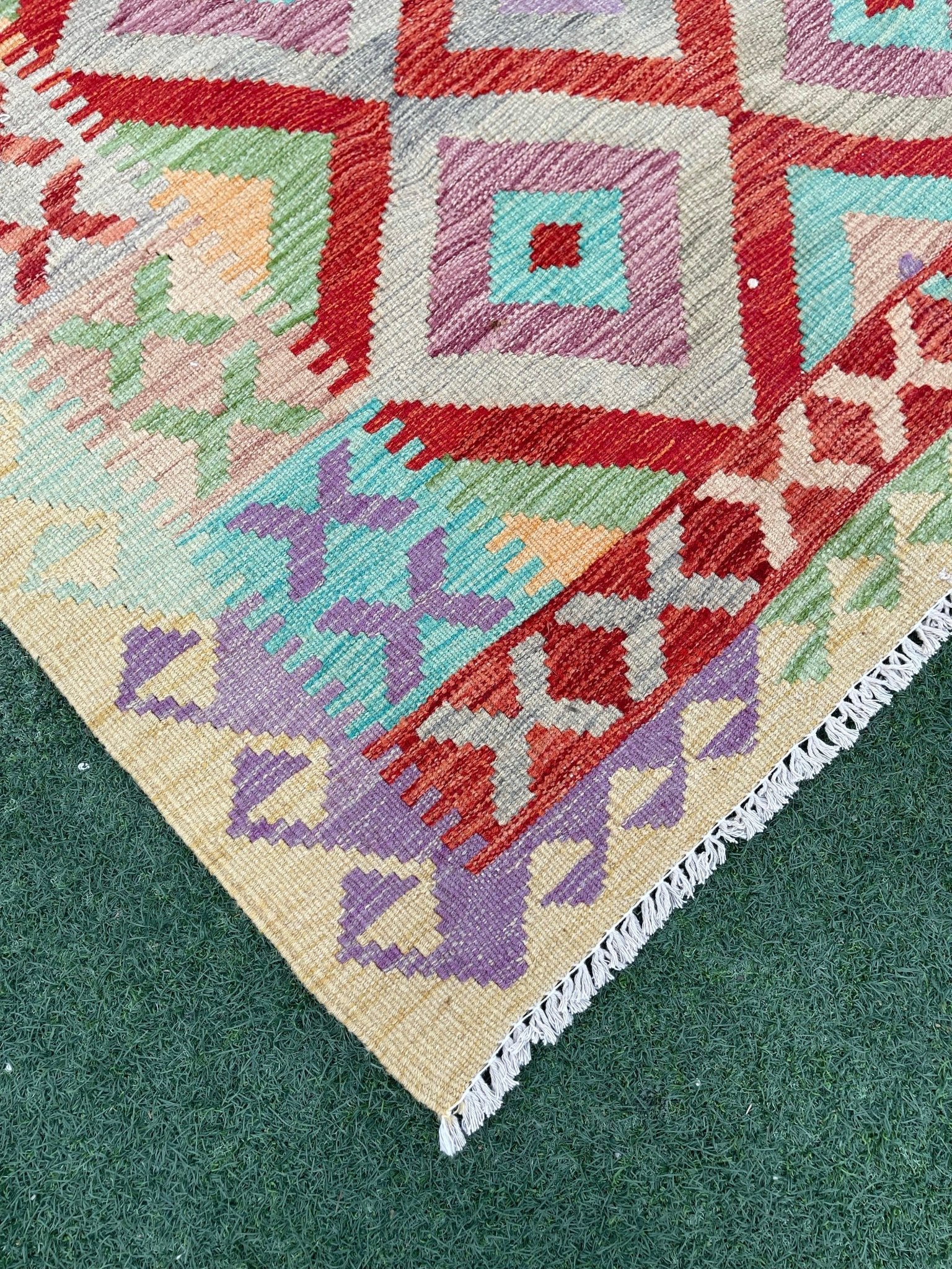 Faryab 5512 - 172x125 cm - Jerm Rugs - Afghan Kilim - Jerm | جِرْم