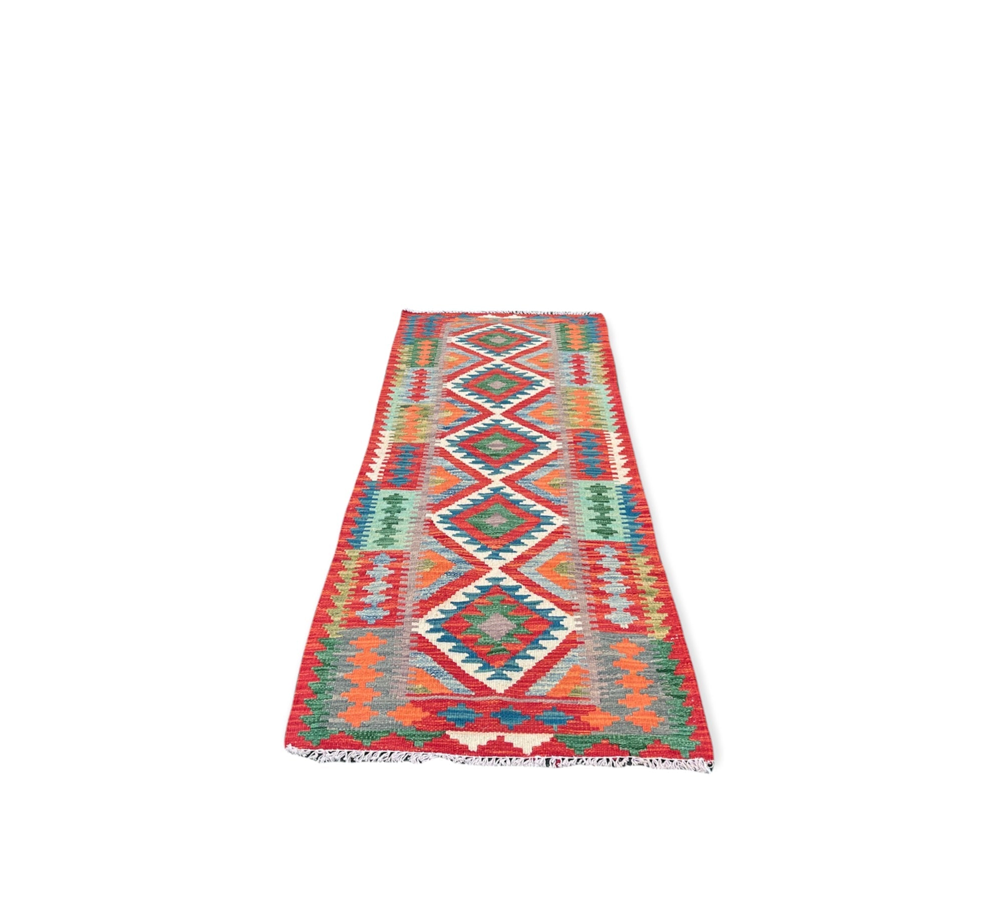 Faryab 6206 - 194x73 cm - Jerm Rugs - Afghan Kilim - Jerm | جِرْم