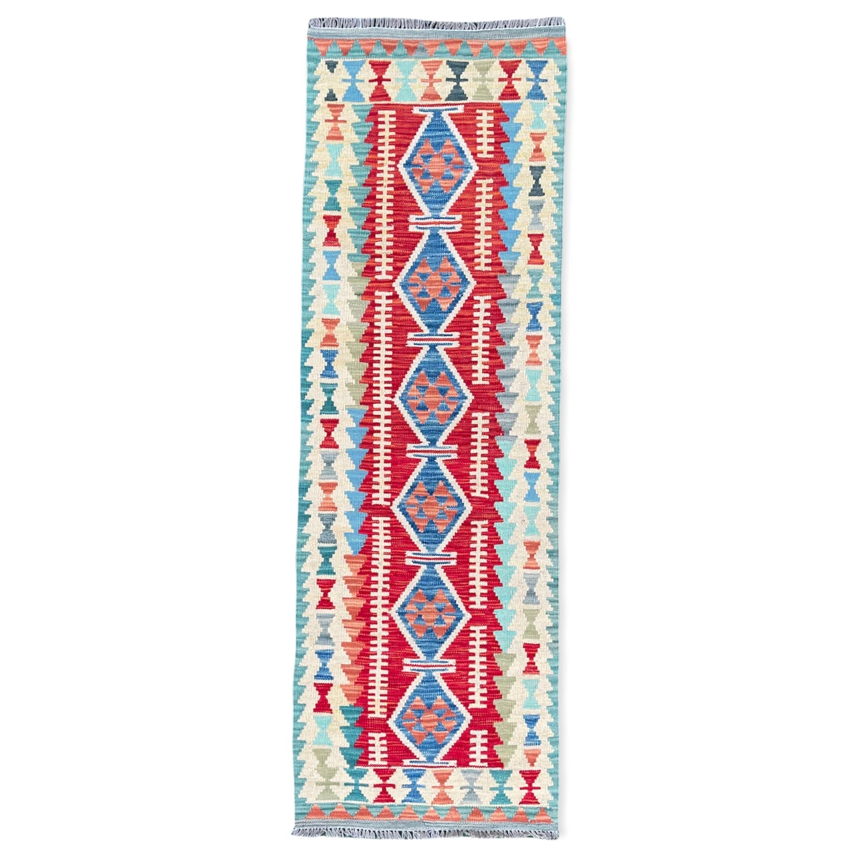 Faryab 6894 - 205x65 cm - Jerm Rugs - Afghan Kilim - Jerm | جِرْم