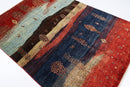 Gabbeh - 153 x 208 cm Hand - Knotted Afghan Wool Area Rug - Jerm Rugs - Handmade Afghan Rug - Jerm Rugs