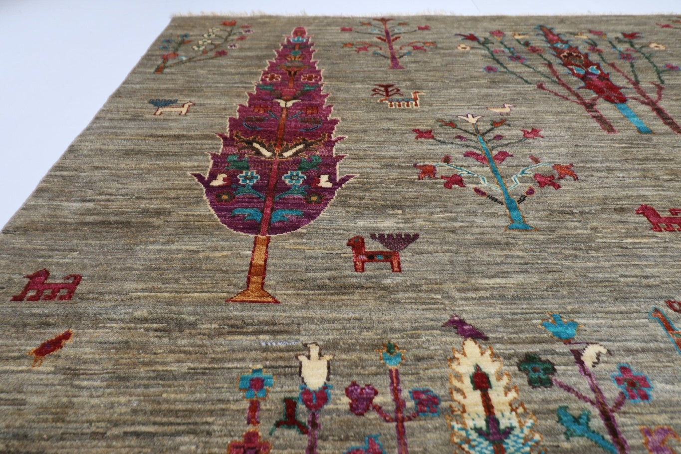 Gabbeh - 210x299 cm Hand-Knotted Wool Oriental Area Rug