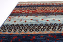 Gabbeh - 4'2" x 5'8" ft (127 x 173 cm) Hand Knotted Afghan Wool Rug - Jerm Rugs - Handmade Afghan Rug - Jerm Rugs