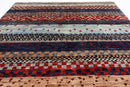 Gabbeh - 4'2" x 5'8" ft (127 x 173 cm) Hand Knotted Afghan Wool Rug - Jerm Rugs - Handmade Afghan Rug - Jerm Rugs