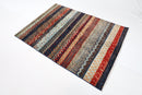 Gabbeh - 4'2" x 5'8" ft (127 x 173 cm) Hand Knotted Afghan Wool Rug - Jerm Rugs - Handmade Afghan Rug - Jerm Rugs