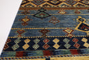 Gabbeh - 6'2 x 8'10 ft (187 x 267 cm) Hand Knotted Afghan Area Rug - Jerm Rugs - Handmade Afghan Rug - Jerm Rugs