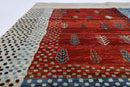 Gabbeh - 6'4" x 8'9" (191 x 266 cm) Fine Hand - Knotted Afghan Rug - Jerm Rugs - Handmade Afghan Rug - Jerm Rugs