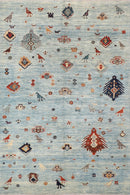 Gabbeh Animal - 6'3 x 8'10 ft (190 x 267 cm) Hand Knotted Afghan Rug - Jerm Rugs - Handmade Afghan Rug - Jerm Rugs