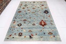 Gabbeh Animal - 6'3 x 8'10 ft (190 x 267 cm) Hand Knotted Afghan Rug - Jerm Rugs - Handmade Afghan Rug - Jerm Rugs