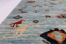 Gabbeh Animal - 6'3 x 8'10 ft (190 x 267 cm) Hand Knotted Afghan Rug - Jerm Rugs - Handmade Afghan Rug - Jerm Rugs