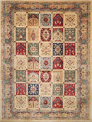 Geometric - 250 x 364 cm (8.3 x 12 ft) Hand Knotted Wool Rug - Jerm Rugs - Handmade Afghan Rug - Jerm Rugs