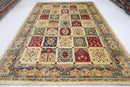 Geometric - 250 x 364 cm (8.3 x 12 ft) Hand Knotted Wool Rug - Jerm Rugs - Handmade Afghan Rug - Jerm Rugs