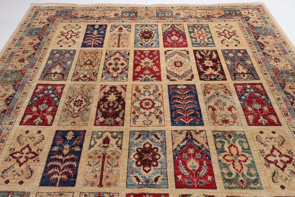 Geometric Elegance - 251 x 348 cm - Jerm Rugs - Handmade Afghan Rug - Jerm Rugs