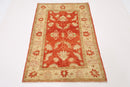 Ghazni - 3.5 x 5 ft (103 x 150 cm) Hand Knotted Afghan Rug - Jerm Rugs - Handmade Afghan Rug - Jerm Rugs