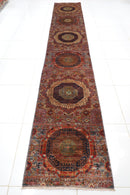 Gray Mamluk Hallway Runner Rug - 81 x 455 cm - Jerm Rugs - Jerm Rugs