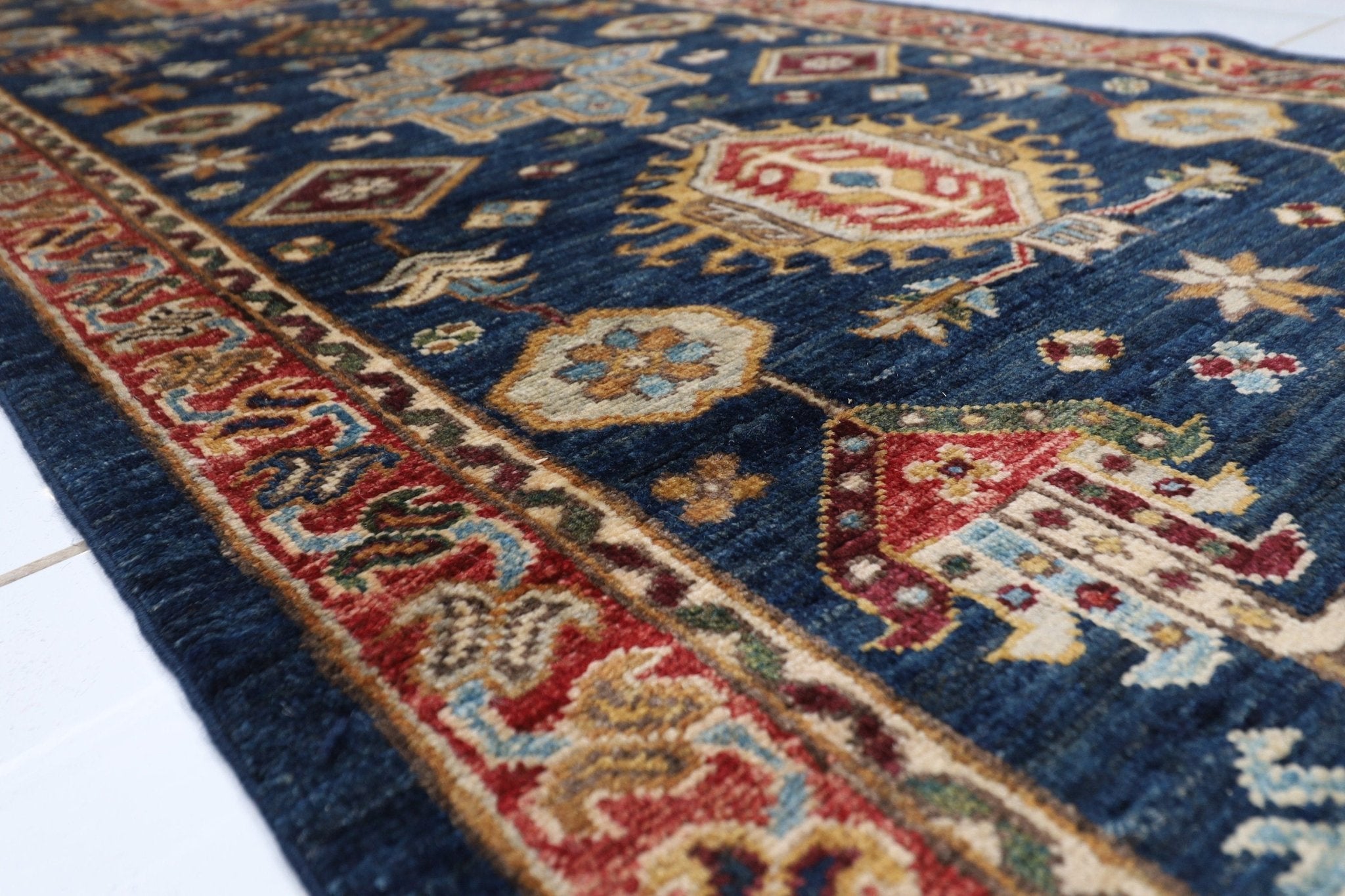 Hand - Knotted Afghan Rug - 79 x 668 cm - Jerm Rugs - Jerm Rugs