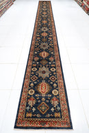 Hand - Knotted Afghan Rug - 79 x 668 cm - Jerm Rugs - Jerm Rugs