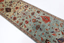 Hand - Knotted Afghan Tribal Rug - 84x289 cm - Jerm Rugs - Jerm Rugs