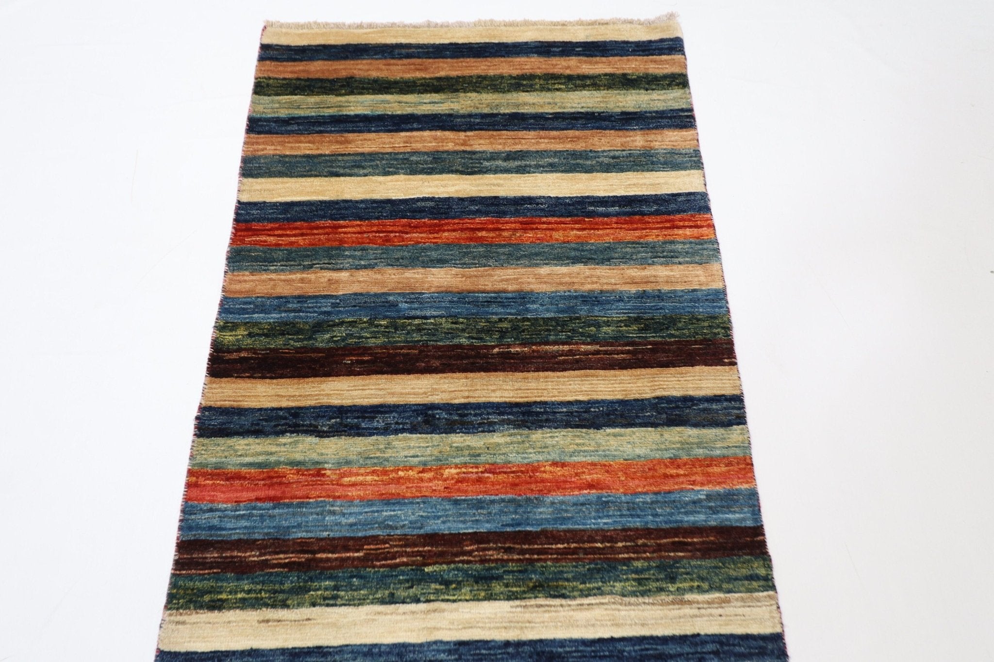 Handmade Afghan Turkmen Runner Rug - 82 x 294 cm - Jerm Rugs - Jerm Rugs