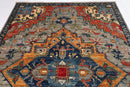 Heriz - 6'4" x 9'2" ft (192 x 279 cm) Handmade Wool Area Rug - Jerm Rugs - Handmade Afghan Rug - Jerm Rugs