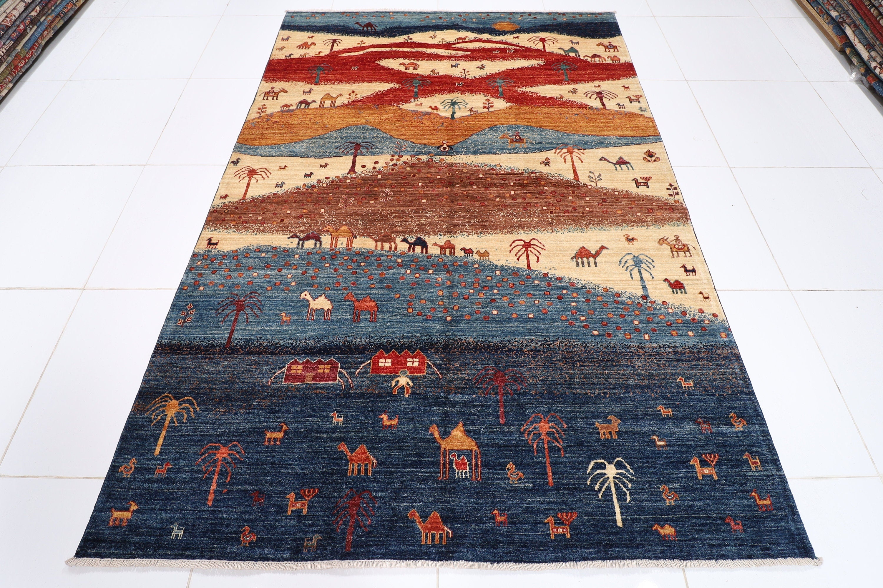 Tribal Rug - 182 x 263 cm (6 x 8.4 ft) Hand Knotted Afghan Wool