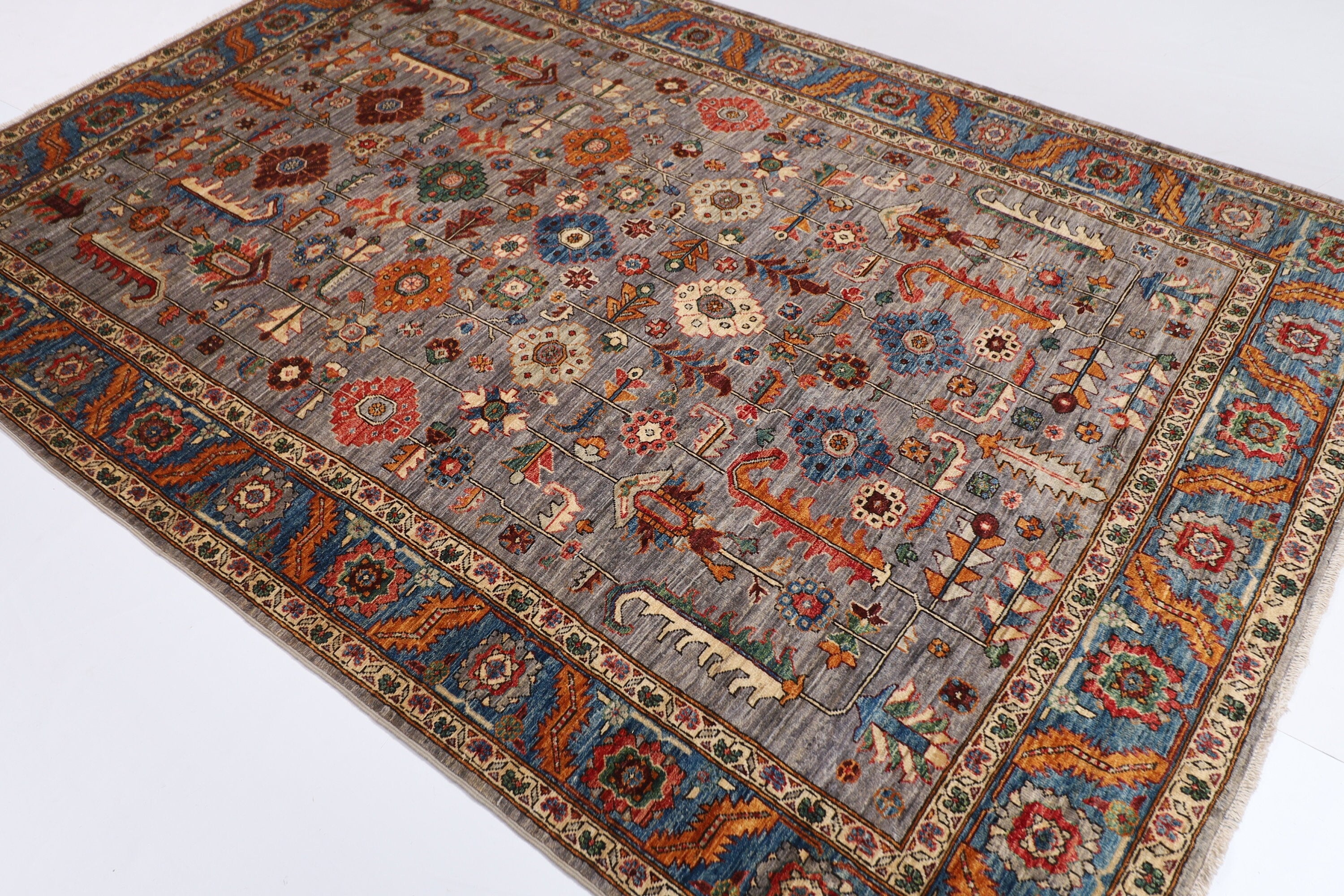 Turkmen Tribal Rug - 188 x 273 cm (6.2 x 9 ft)