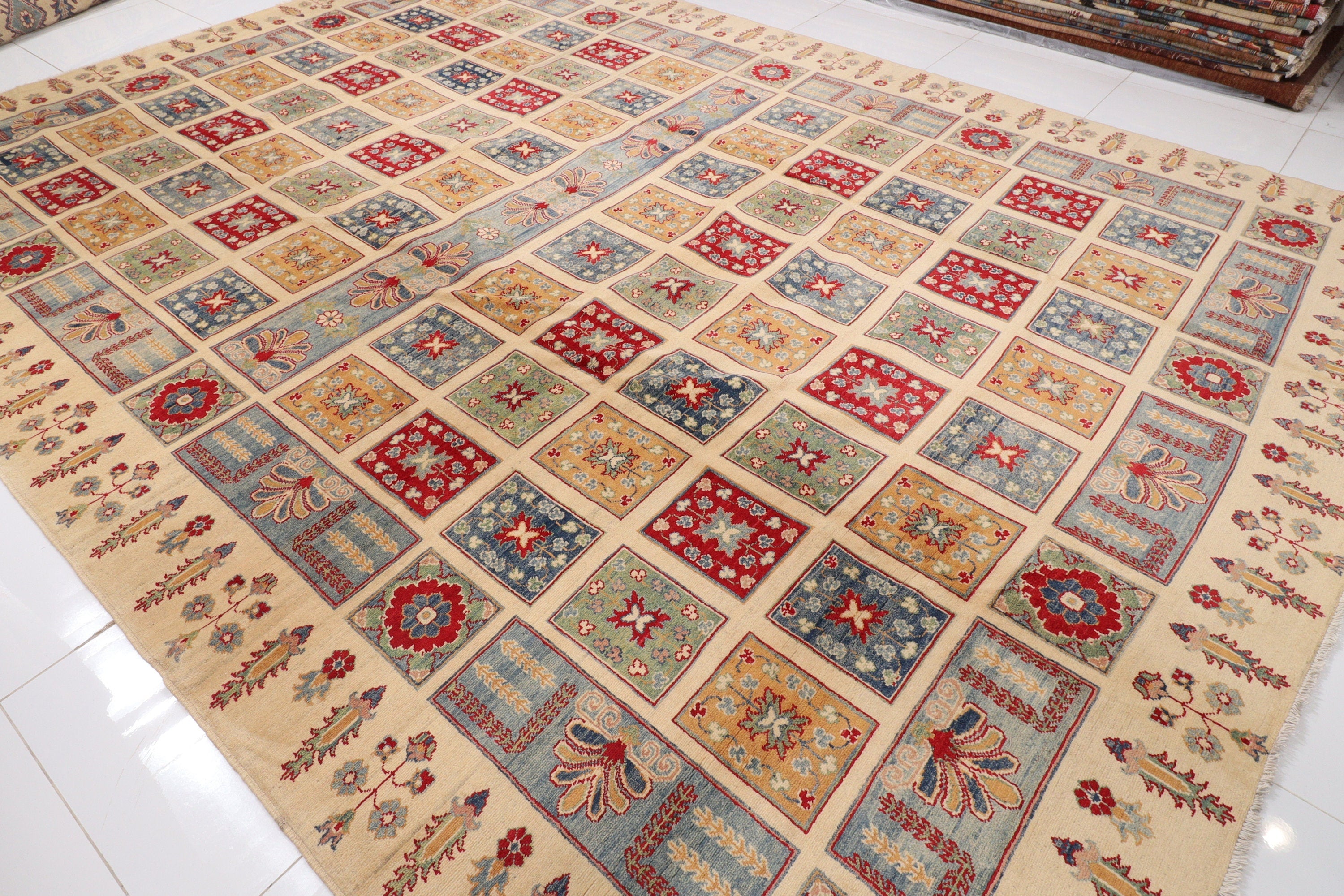 Persian Geometric Tribal Rug - 295x427 cm