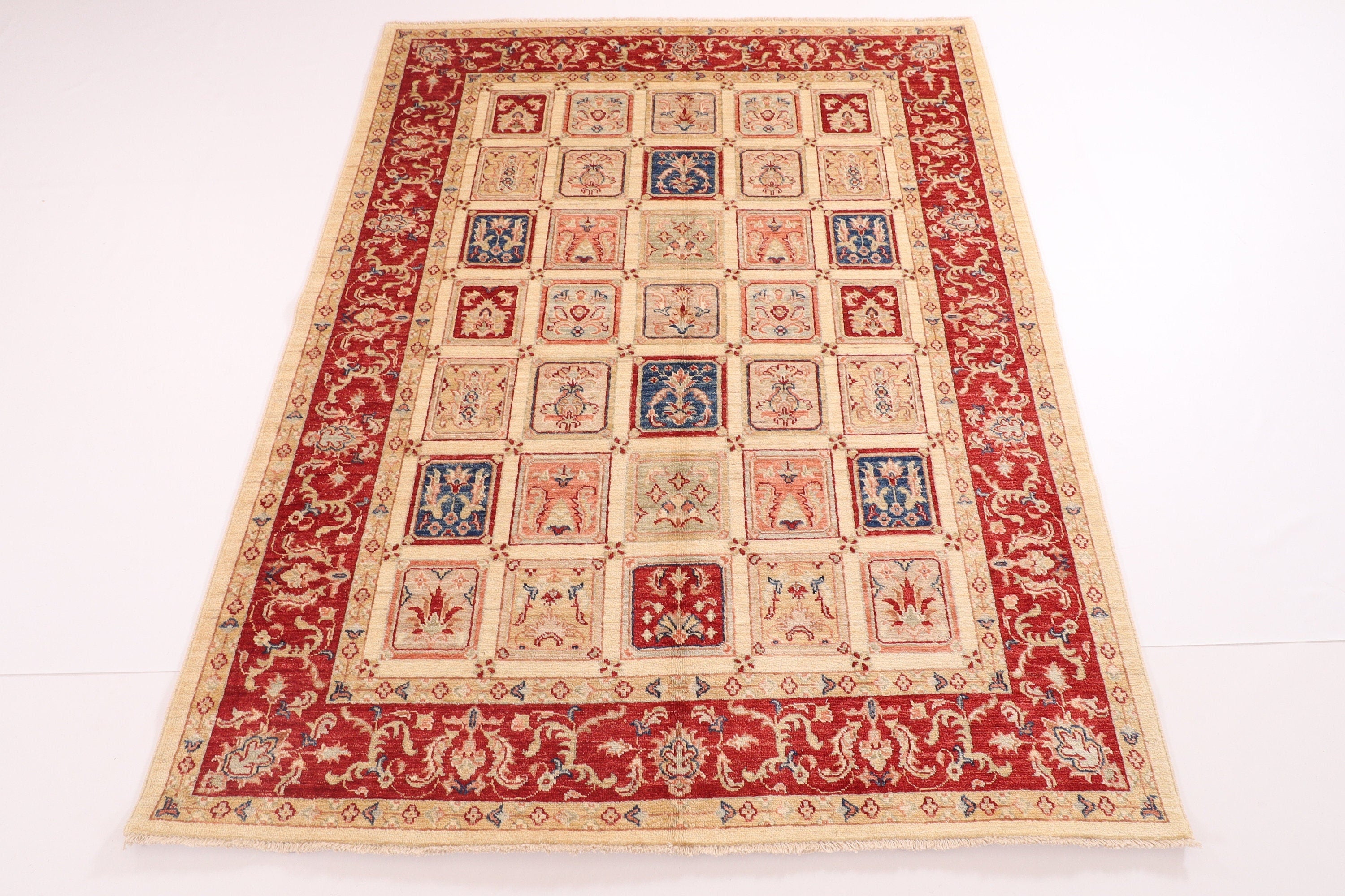 Turkmen Tribal Wool Rug - 151 x 193 cm