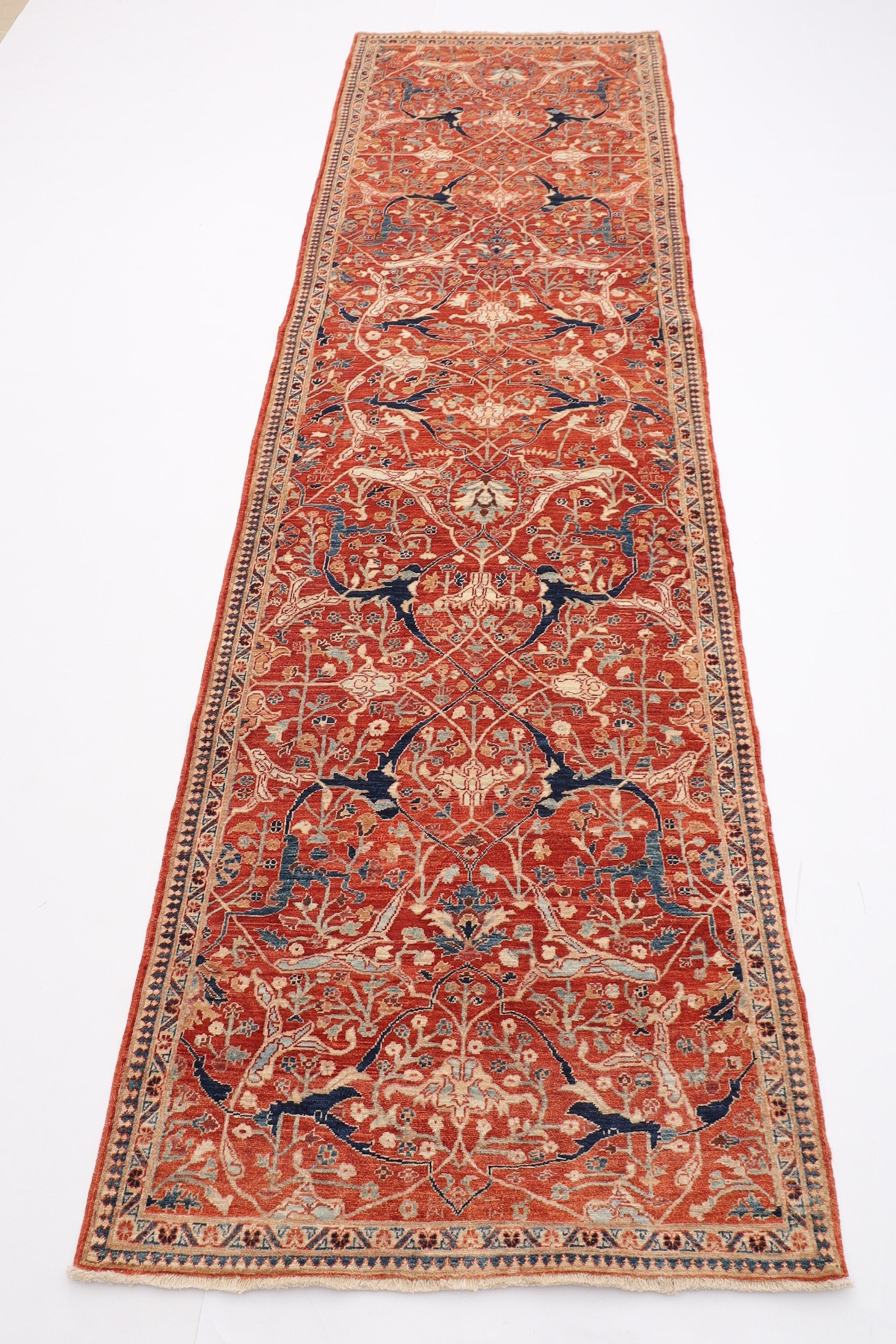 Turkmen - 87 x 300 cm (2.11 x 9.11 ft) Hand-Knotted Runner Rug