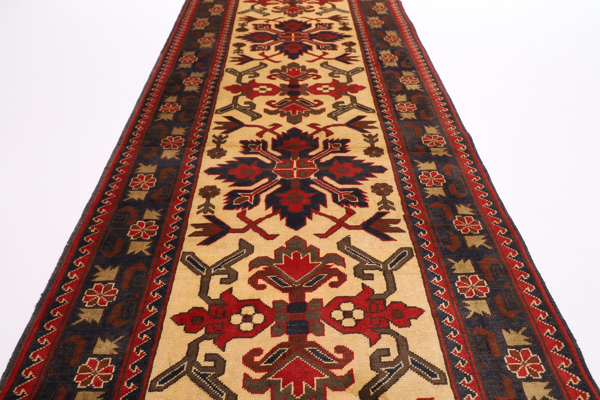 Tribal Afghan Rug - 93 x 317 cm (3.1 x 10.5 ft)