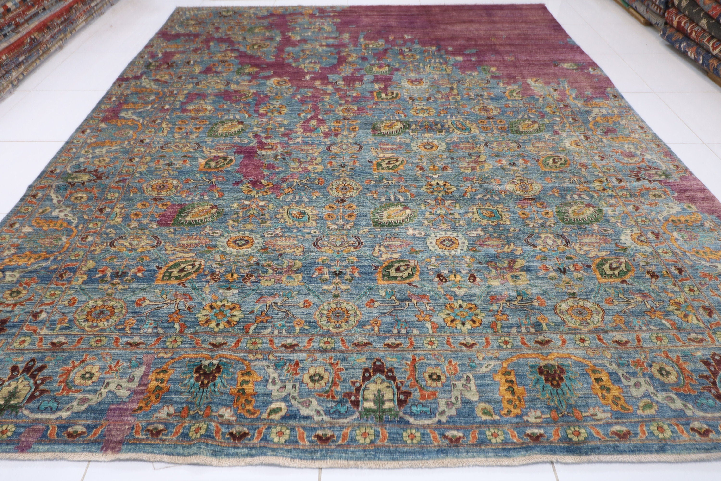 Turkmen Bidjar Rug - 296x396 cm, 9.9x13 ft