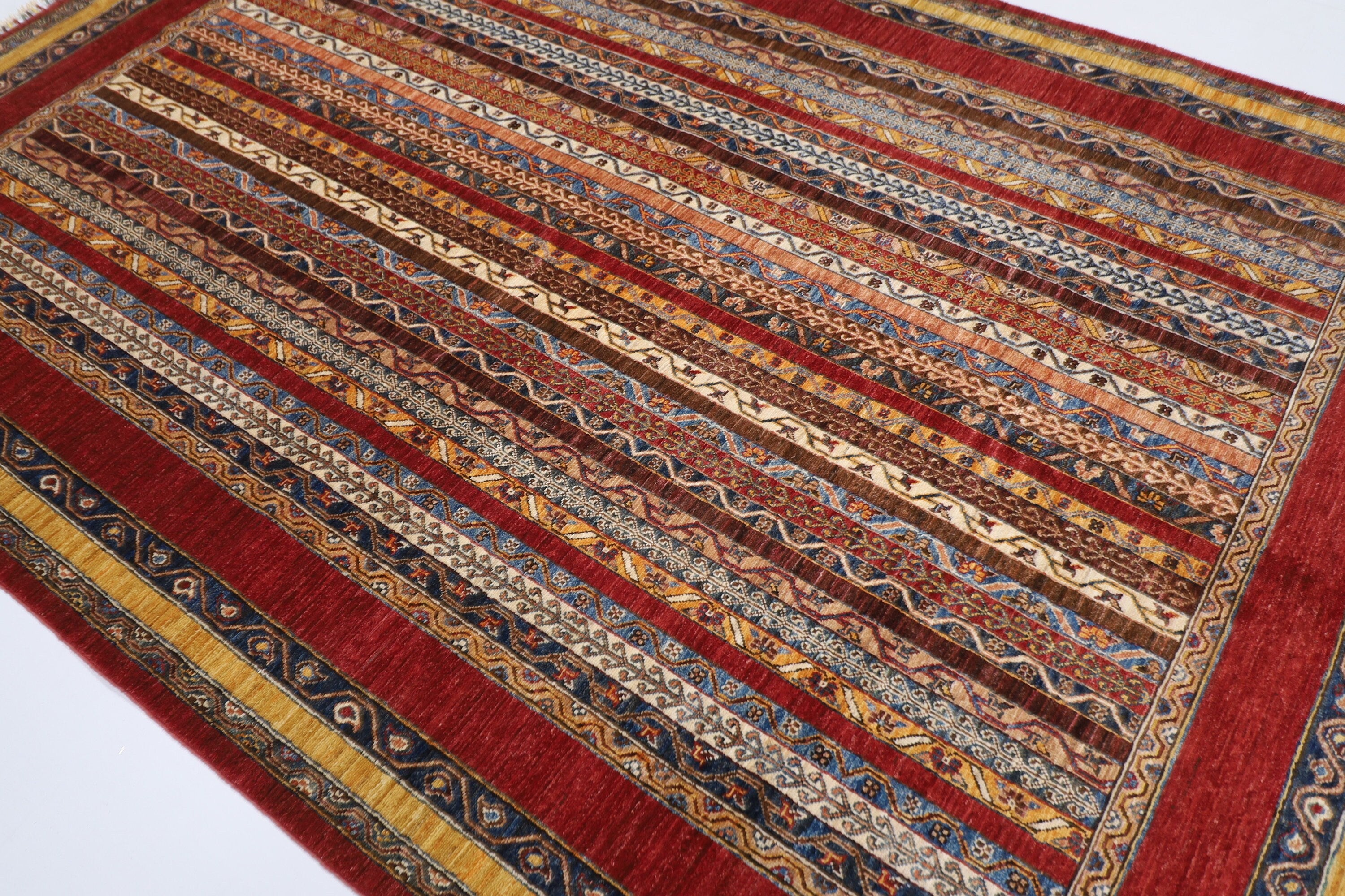 Vibrant Afghan - 202 x 296 cm