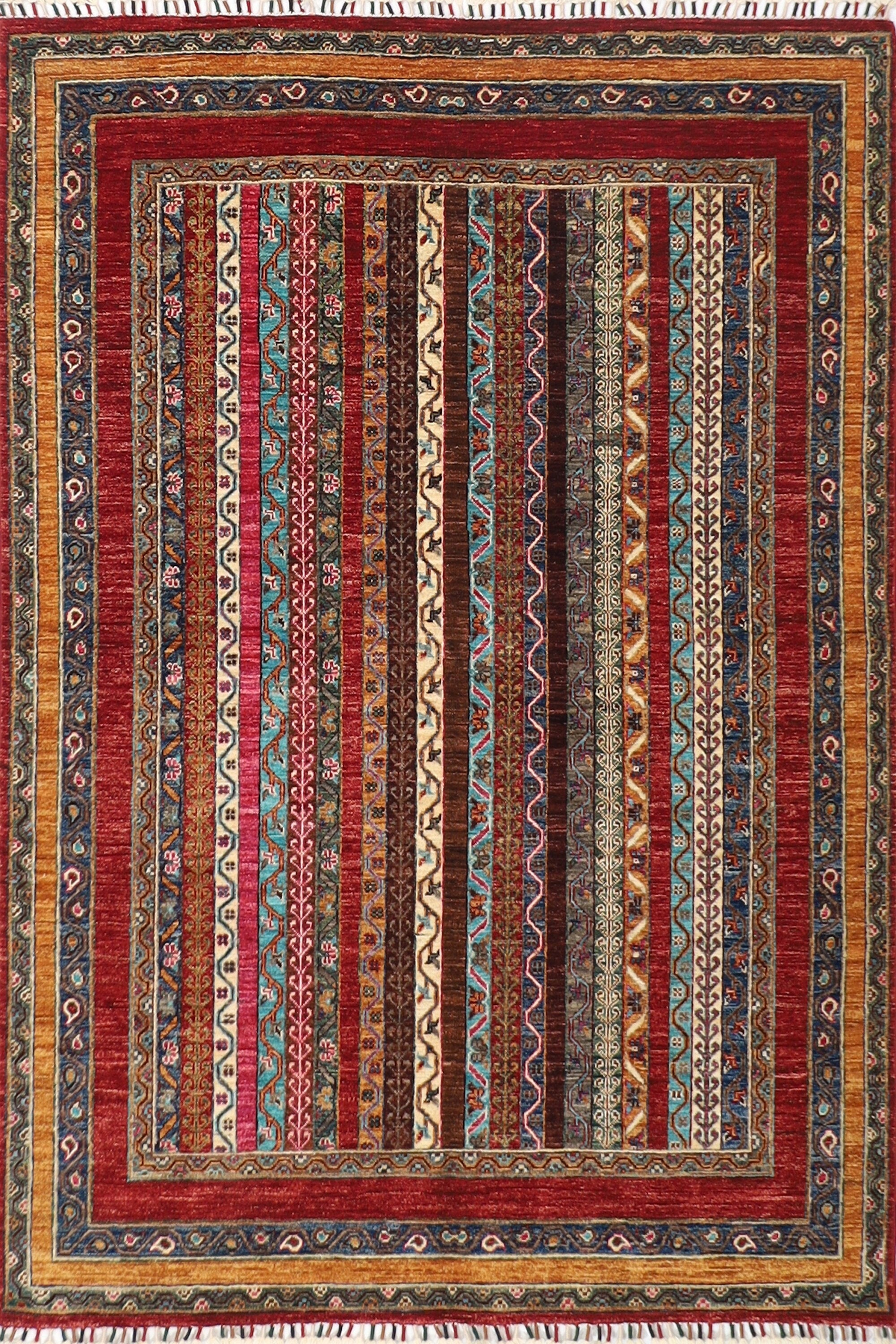 Turkmen Tribal Area Rug - 151 x 197 cm