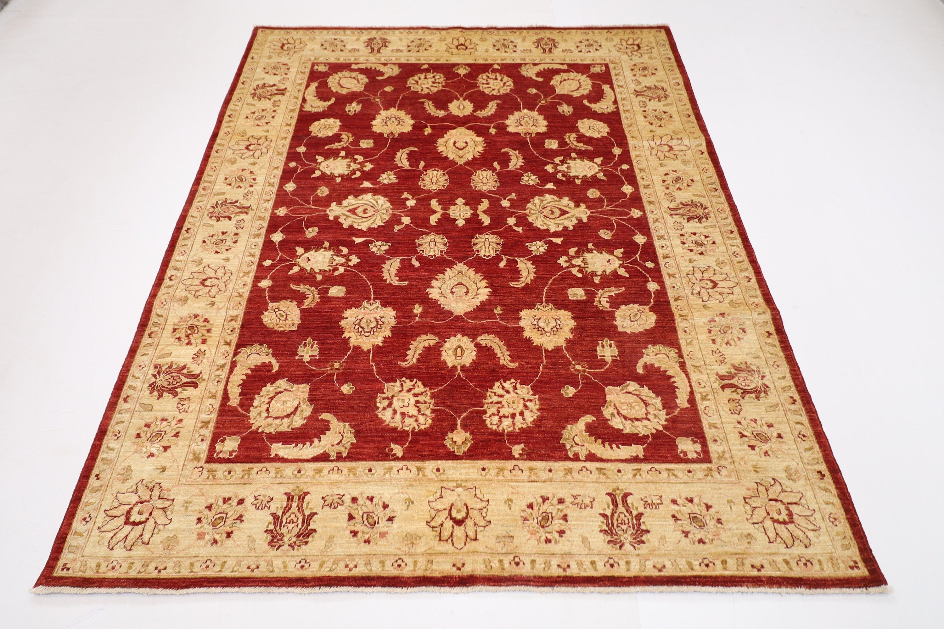 Turkmen Handmade Area Rug - 173x222 cm (5'8"x7'4") for Versatile Home Decor