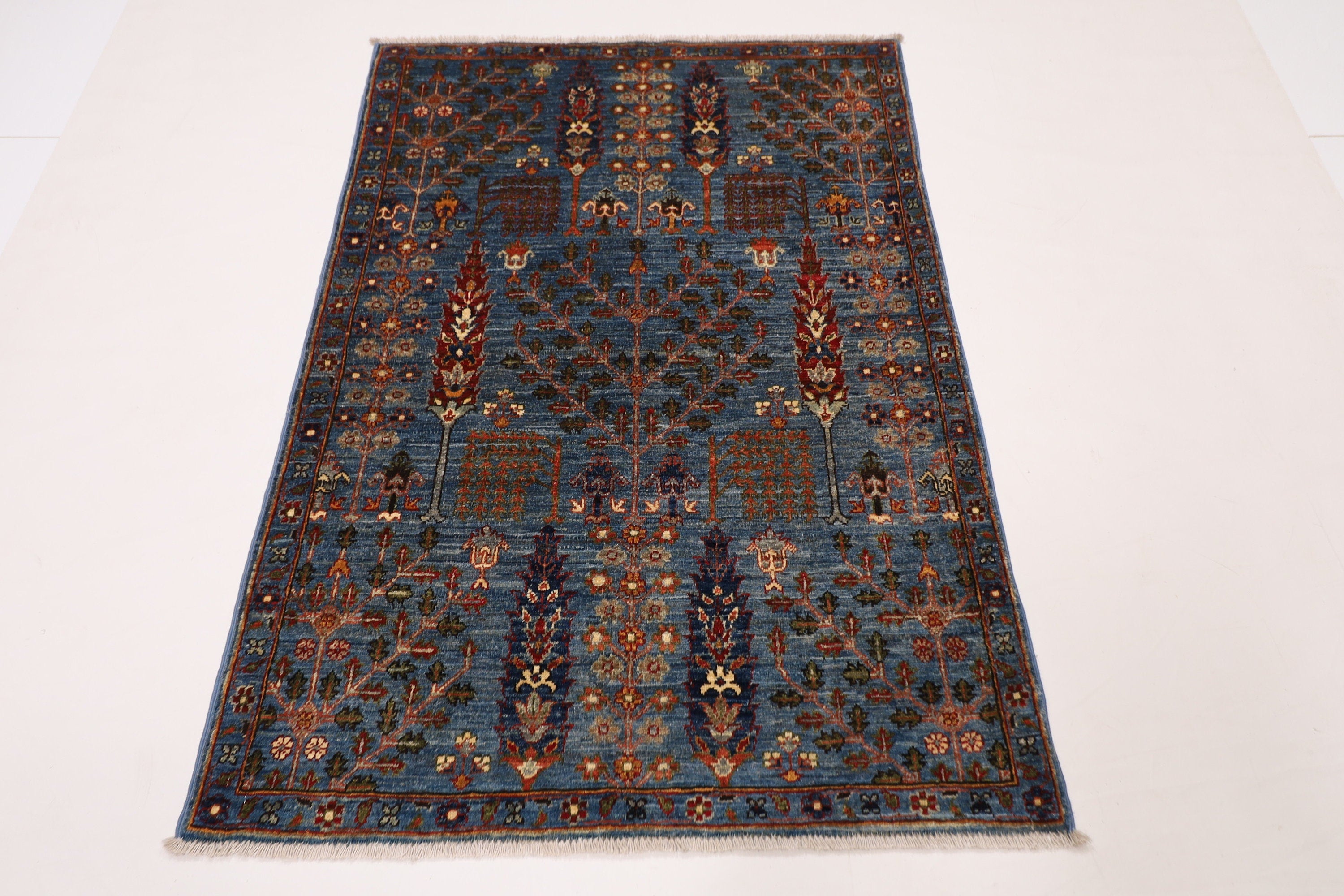 Tribal - 104x154 cm (3.5x5.1 ft) Hand Knotted Afghan Wool Rug