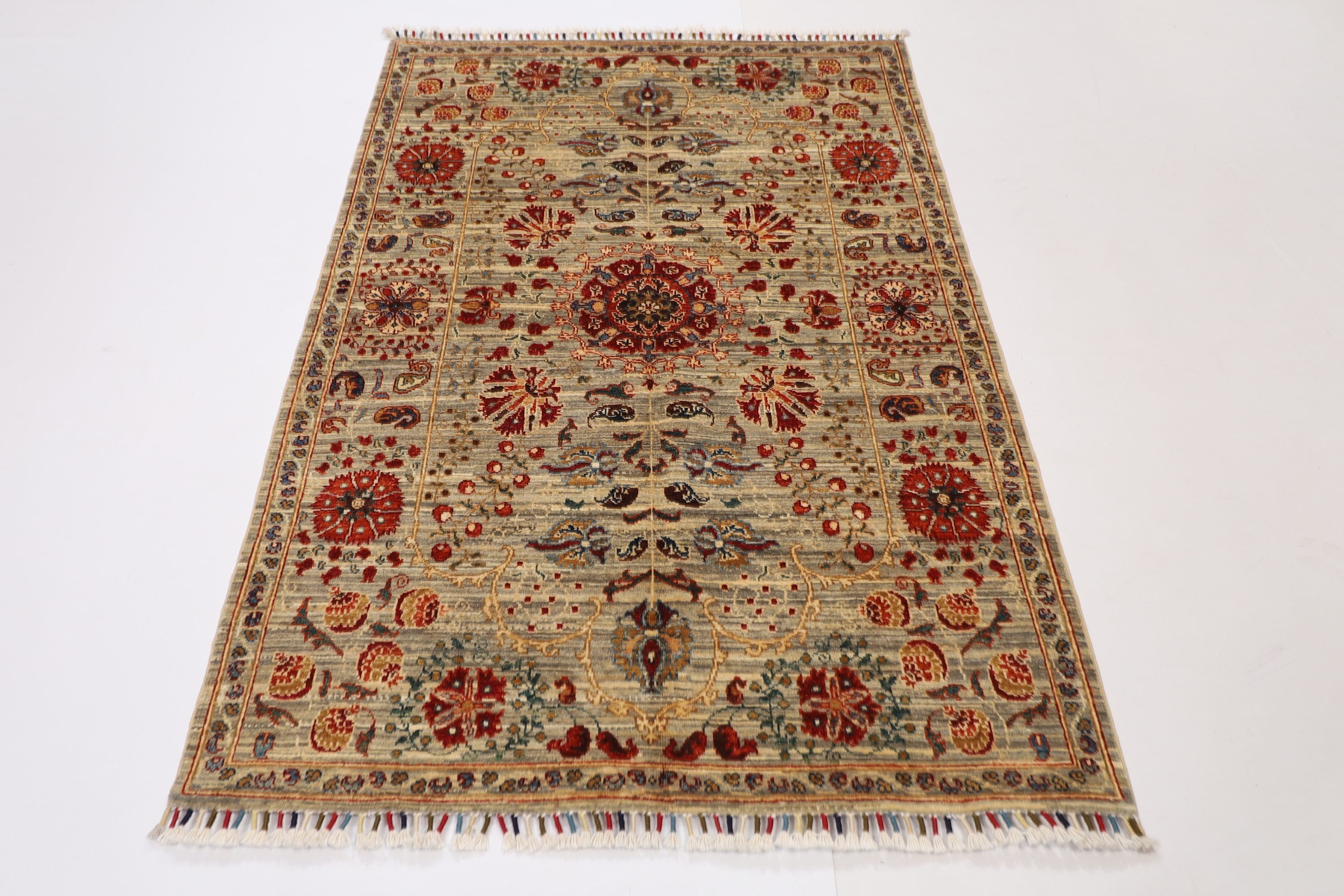 Tribal Area Rug - 124 x 186 cm, 4.1 x 6.2 ft