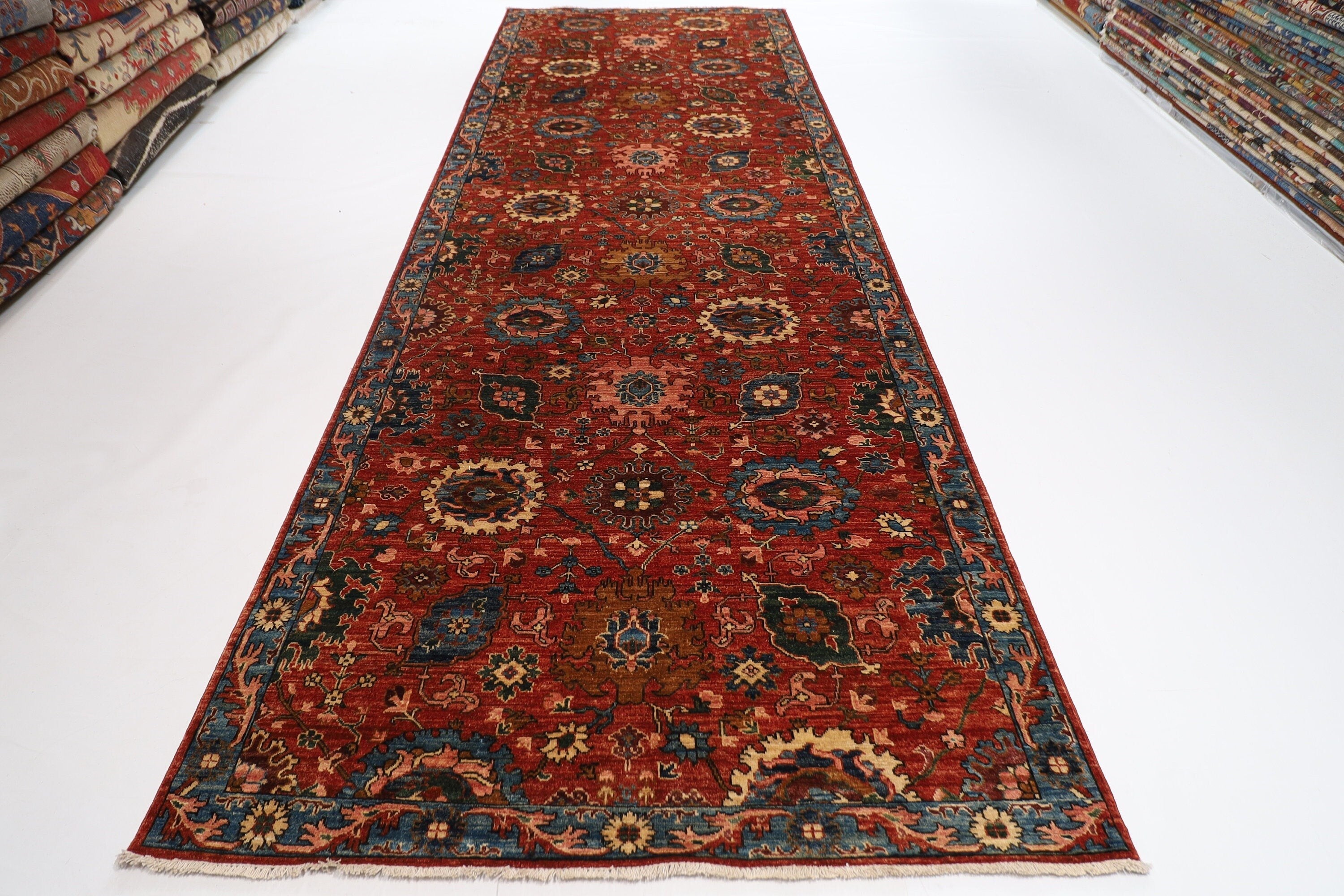 Turkmen - 156 x 448 cm (5.2 x 15.1 ft) Hand-Knotted Runner Rug