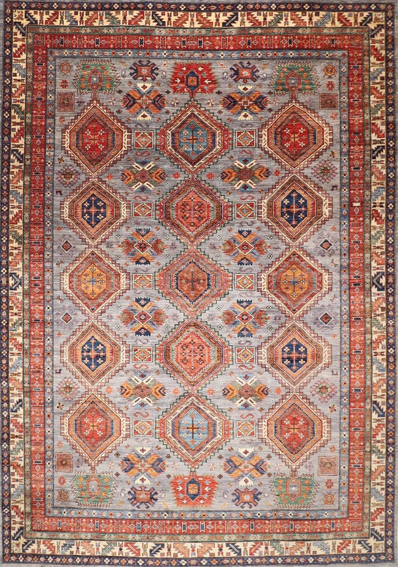 Kazak - 303 x 422 cm (10.1 x 13.11 ft) Hand-Knotted Wool Area Rug