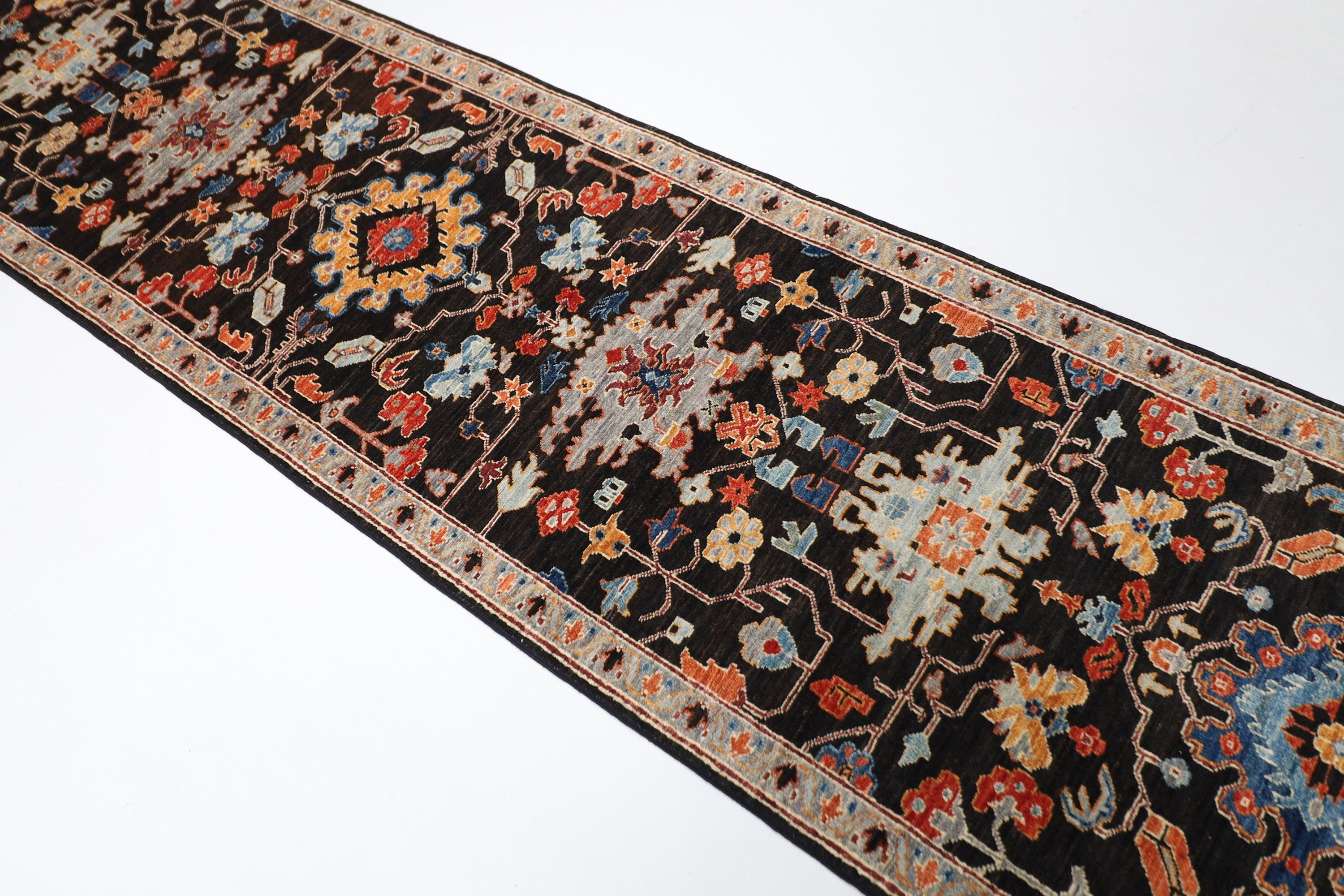 Turkmen Tribal Rug - 86 x 359 cm, 2.10 x 11.10 ft