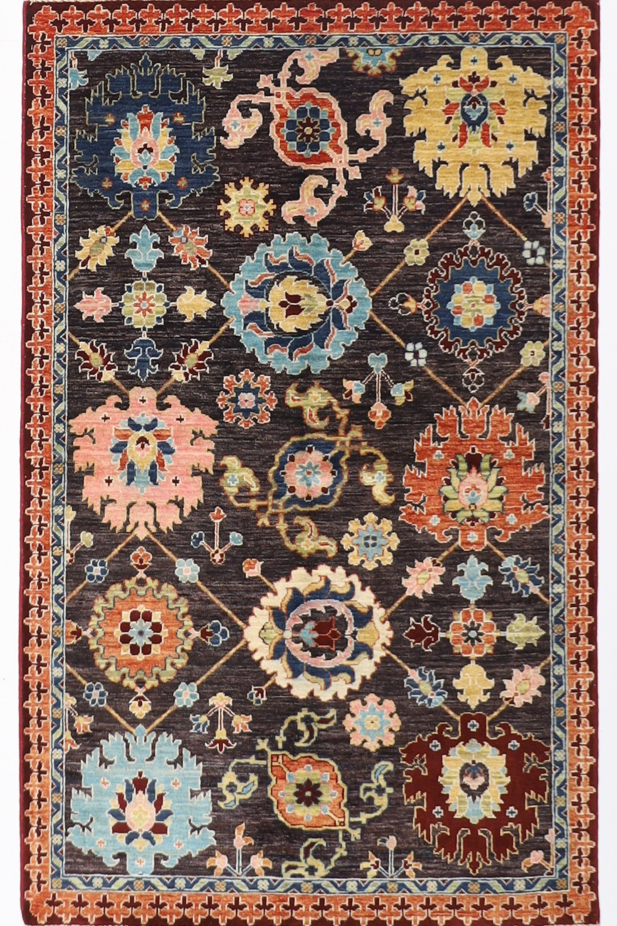 Tribal - 123 x 178 cm (4 x 5.11 ft) Afghan Hand-Knotted Area Rug