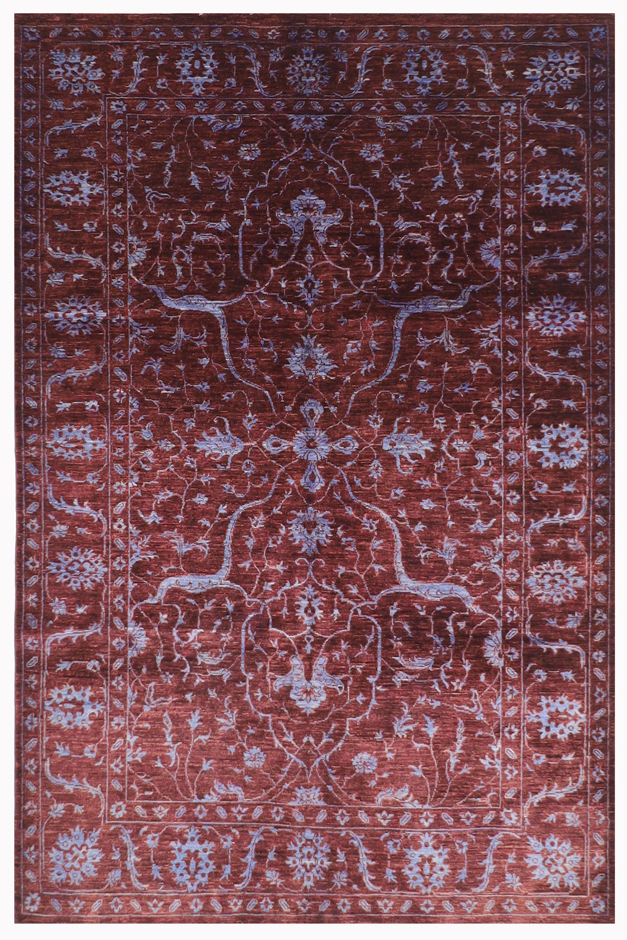 Tribal Wool Area Rug - 176x246 cm (5'9"x8'1") - Handcrafted Afghan Artistry for Home Decor