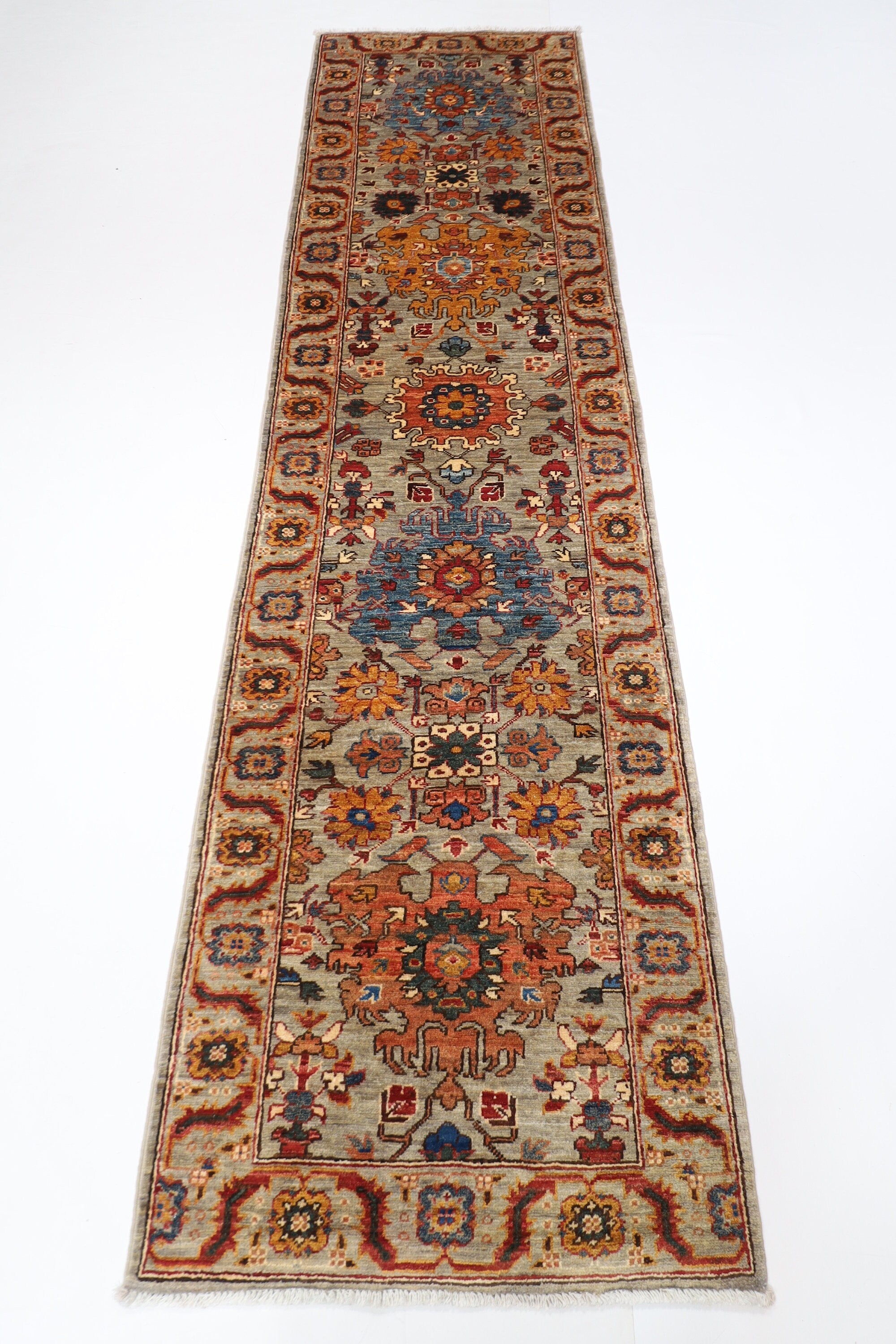 Oriental Hand-Knotted Rug - 75 x 289 cm