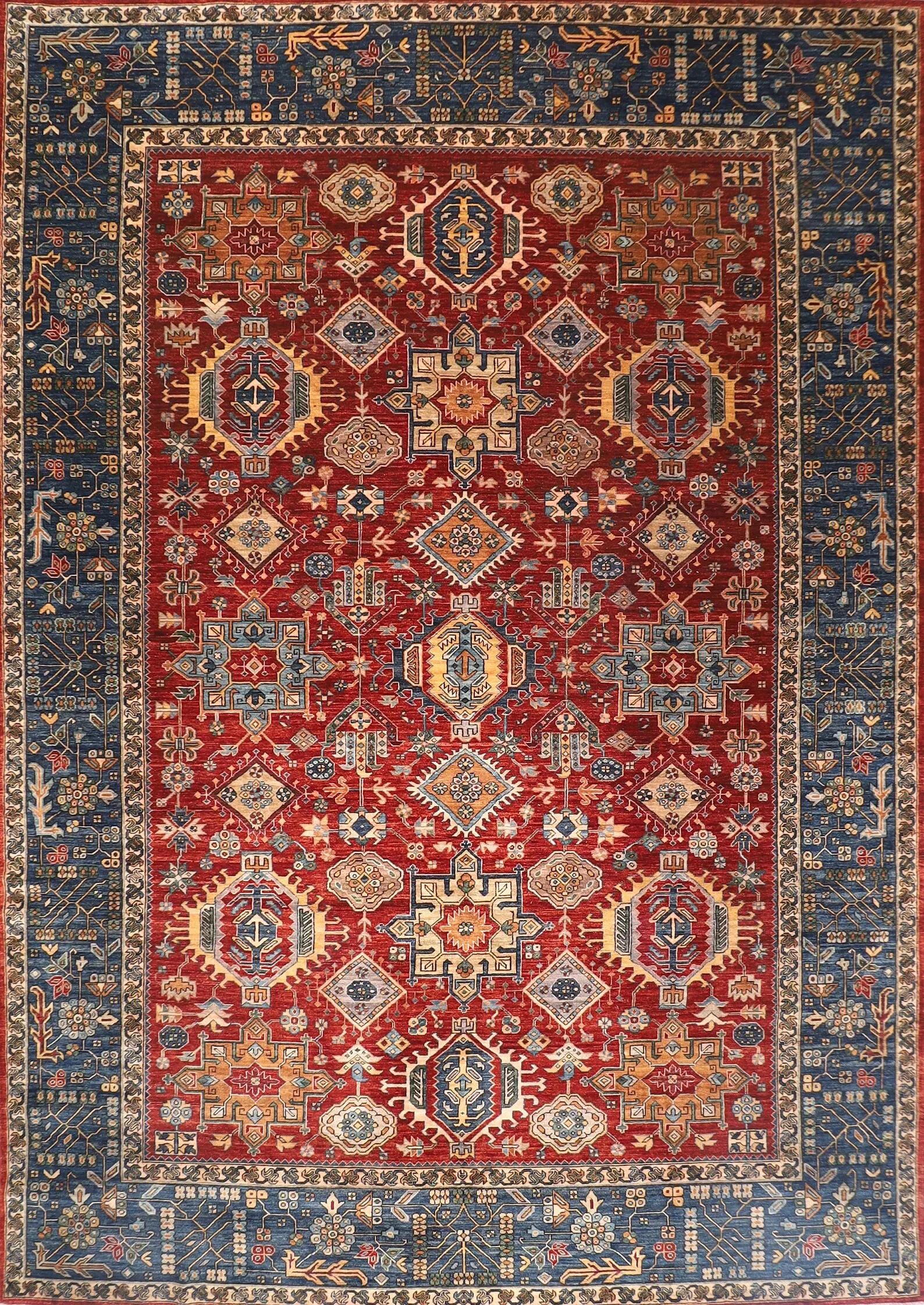 Tribal Wool Rug - 303 x 420 cm (10 x 13.10 ft)