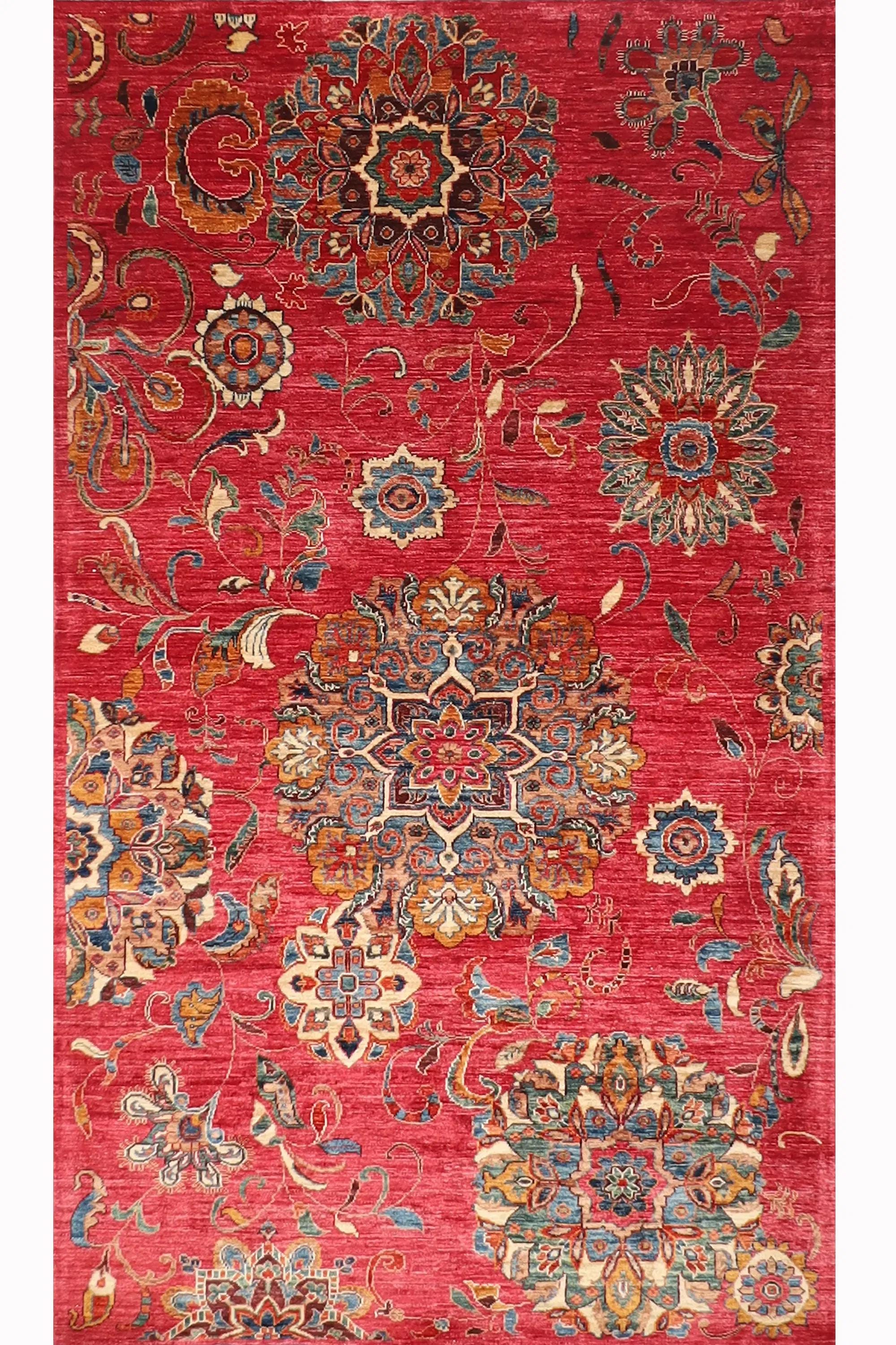 Turkmen Suzani Rug - 148 x 262 cm (4'11 x 8'7 ft)