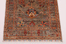 Kazak - 102x149 cm (3.5x4.11 ft) Handcrafted Wool Rug - Jerm Rugs - Handmade Afghan Rug - Jerm Rugs