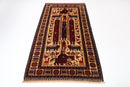 Kazak - 113 x 213 cm (3.9 x 6.9 ft) Handmade Wool Rug - Jerm Rugs - Handmade Afghan Rug - Jerm Rugs