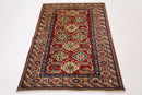 Kazak - 116 x 153 cm (3'10 x 5 ft) Hand Knotted Area Rug - Jerm Rugs - Handmade Afghan Rug - Jerm Rugs