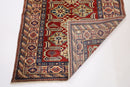 Kazak - 116 x 153 cm (3'10 x 5 ft) Hand Knotted Area Rug - Jerm Rugs - Handmade Afghan Rug - Jerm Rugs